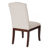 Hanson Dining Chair - White Linen Fabric