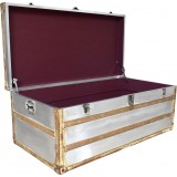 Steamer Trunk Coffee And Side Tables Set - Chest Only