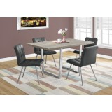 Dining Table - 36"X 60" Dark Taupe - In Set