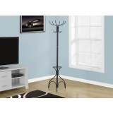 Monarch Specialties Coat Rack - Black Metal - 70"