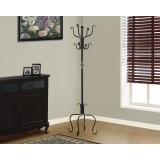 Monarch Specialties Coat Rack - Traditional Hammed Black Metal