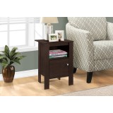Accent Table Night Stand With Storage - Capuccino