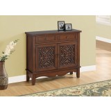 Accent Chest - Dark Walnut / Glass Traditional Style
