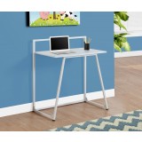 Computer Desk - 32"l / Juvenile White / White Metal