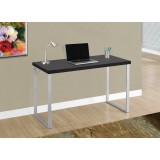 Computer Desk - 48"l / Cappuccino / Silver Metal