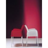 Polypropylene Shell With Aluminum Legs Side Chair - ICE-A - Lifestyle 