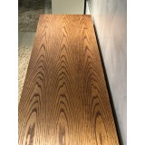 Furnitech 82" 82” Rustic Contemporary TV Stand Media Console Natural Walnut Finish - Top
