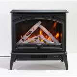 Sierra Flame E-50/E-70 Cast Iron Freestand Electric Fireplace - Orange Flame with Log