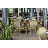 Paris Bar Side Chair - Cream and Chocolate - Lifestyle