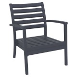 Artemis XL Club Seating Set 7 Piece with Sunbrella® Cushions - Chair Dark Gray