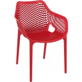 Outdoor Dining Arm Chair - Red