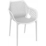 Outdoor Dining Arm Chair - White