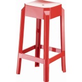 Compamia Fox Polycarbonate Counter Stool - Glossy Red