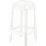 Compamia Fox Polycarbonate Counter Stool - Glossy White