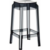 Compamia Fox Polycarbonate Counter Stool - Transparent Black
