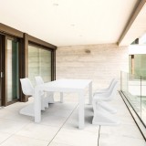 Compamia Bloom Extendable 5-Piece Patio Dining Set - White