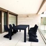 Compamia Bloom Extendable 7-Piece Patio Dining Set - Black