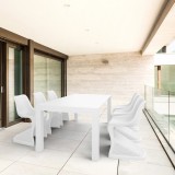 Compamia Bloom Extendable 7-Piece Patio Dining Set - White