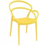 Compamia Mila Dining Arm Chair (White) - Front Angled