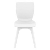 Compamia Mio PP Modern Dining Chair - White with White Legs