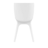 Compamia Mio PP Modern Dining Chair - White with White Legs