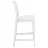 Maya Resin Barstool White - Side