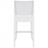 Maya Resin Barstool White - Back