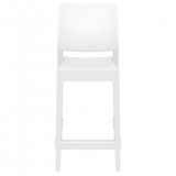 Maya Resin Barstool White - Front