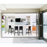 Maya Resin Barstool Black - Lifestyle Shot