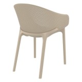 Compamia Sky Outdoor Dining Chair - Dove Gray