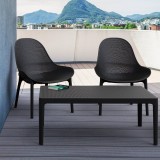 Compamia Sky 3-Piece Lounge Set - BLACK