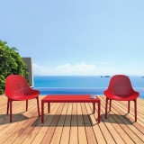Compamia Sky Outdoor 39-inch Lounge Table - Red