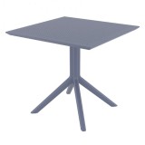Compamia Sky Square Outdoor Lounge Table - Dark Gray