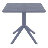 Compamia Sky Square Outdoor Lounge Table - Dark Gray