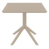 Compamia Sky Square Outdoor Lounge Table - Dove Gray
