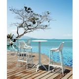 Octopus Round Bar Table White 