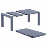 Compamia Vegas Extendable Dining Table - Dark Gray