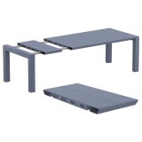  Compamia Vegas 70-86 Inch Extendable Dining Table - Dark Gray