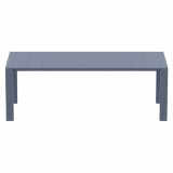  Compamia Vegas 70-86 Inch Extendable Dining Table - Dark Gray