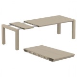  Compamia Vegas 70-86 Inch Extendable Dining Table - Dove Gray