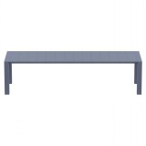 Compamia Vegas 102-118 Inch Extendable Dining Table - Dark Gray