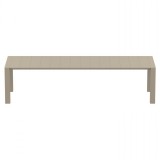 Compamia Vegas 102-118 Inch Extendable Dining Table - Dove Gray