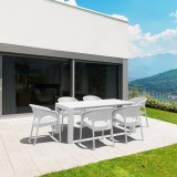 Compamia Panama California 7-Piece Extendable Dining Set - White