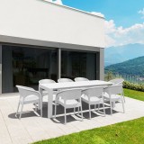 Compamia Panama California 9-Piece Extendable Dining Set - White