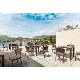 Daytona Resin Wickerlook Dining Chair Brown