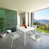 Compamia Daytona Wickerlook 5-Piece Extendable Dining Set - White