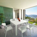 Compamia Daytona Wickerlook 7-Piece Extendable Dining Set - White