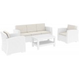 Monaco Resin Patio Seating - White