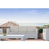 Monaco Resin Patio Seating - White