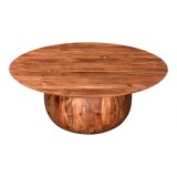 Moe's Home Collection Bradbury Coffee Table Natural Acacia - Top Angle